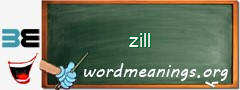 WordMeaning blackboard for zill